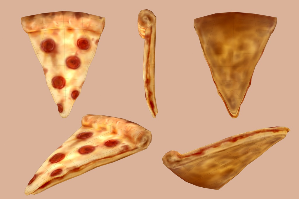 handpainted optimized props 🍕🍳🐟🍌🍩