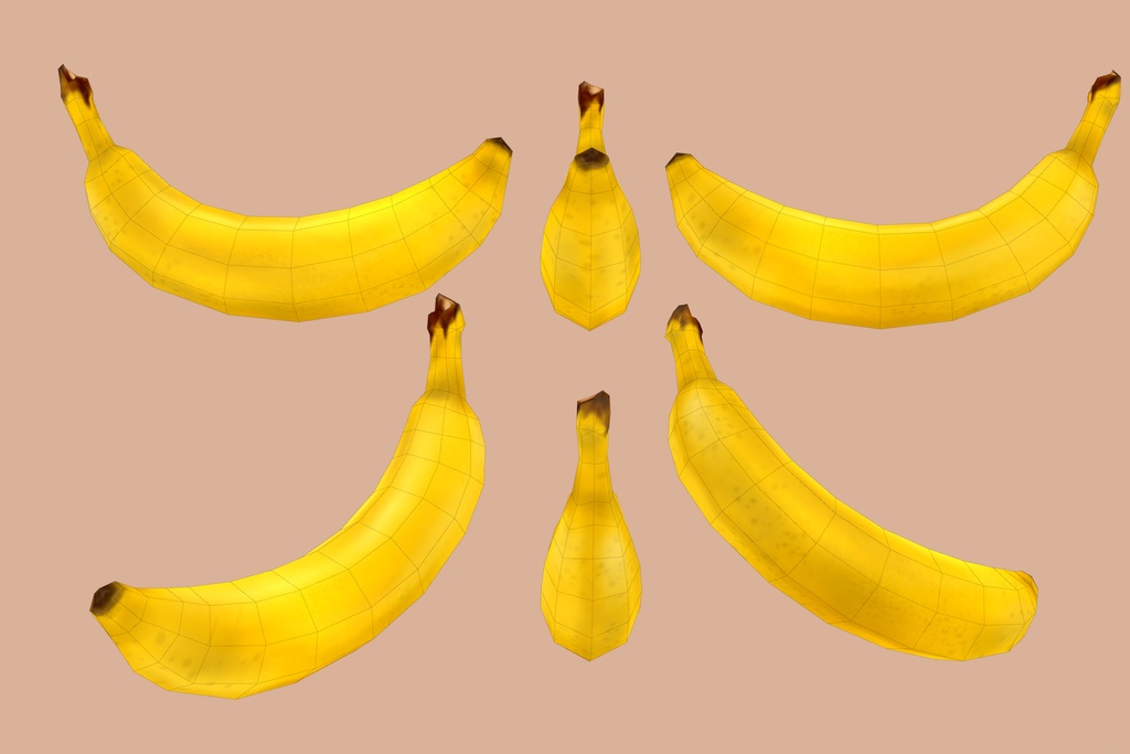 handpainted optimized props 🍕🍳🐟🍌🍩