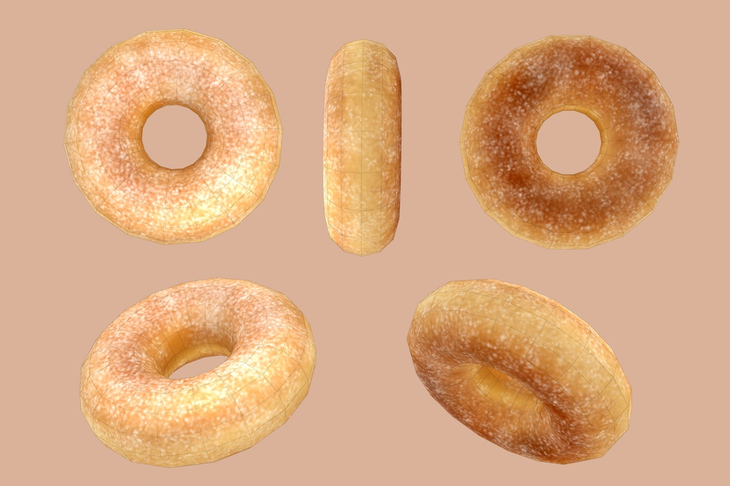 handpainted optimized props 🍕🍳🐟🍌🍩