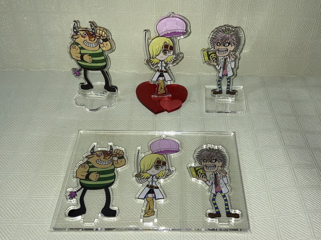 ボクと魔王 ロザリー、キスリング&ブル アクリルスタンド