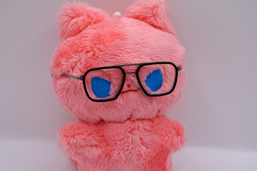10cmぬい メガネ Doll Glasses | 10cm Plush / 1/3 BJD Compatible | Round & Double Bridge