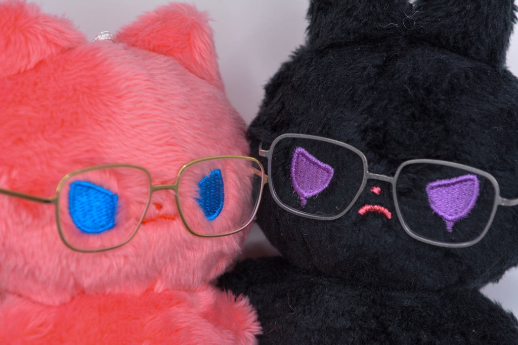 オーバーサイズスクエア眼鏡【10cmぬい/8インチヘッド対応】