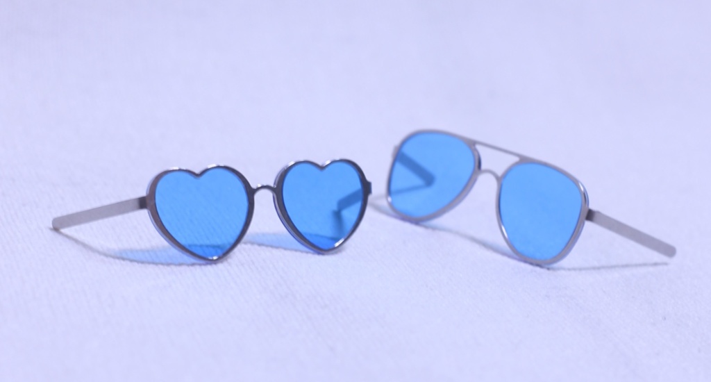 [オビツ11/ねんどろいど小物] 30mmティントサングラス [Obitsu11用/ぬいグラス] 30mm Tint Sunglasses めがね
