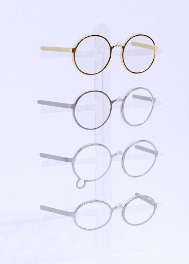 👓【オビツ11/ねんどろいど小物】30mm 丸メガネ 5種 めがね
