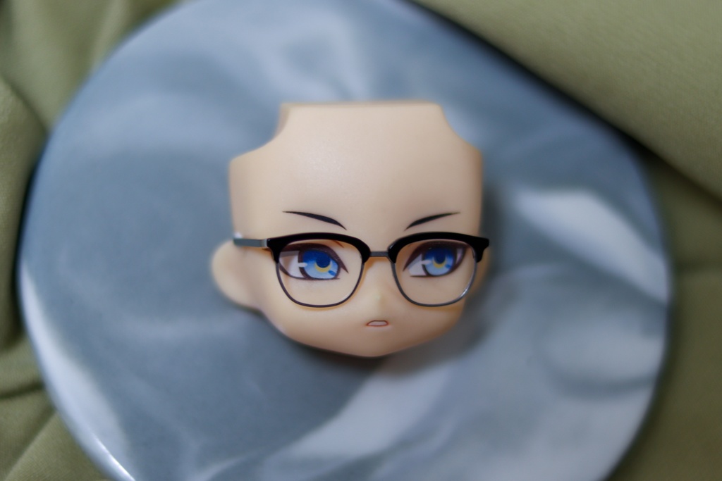 【オビツ11/ねんどろいど小物】 30mm クラシックハーフリム眼鏡(スクエア / ラウンド) めがね