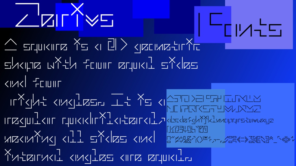 無償フォント(RequaxFonts VlarkFonts ZerivsFonts)