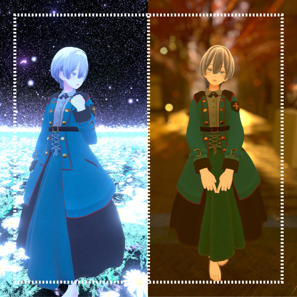 【森羅対応】Backward guardian【VRChat向け衣装】