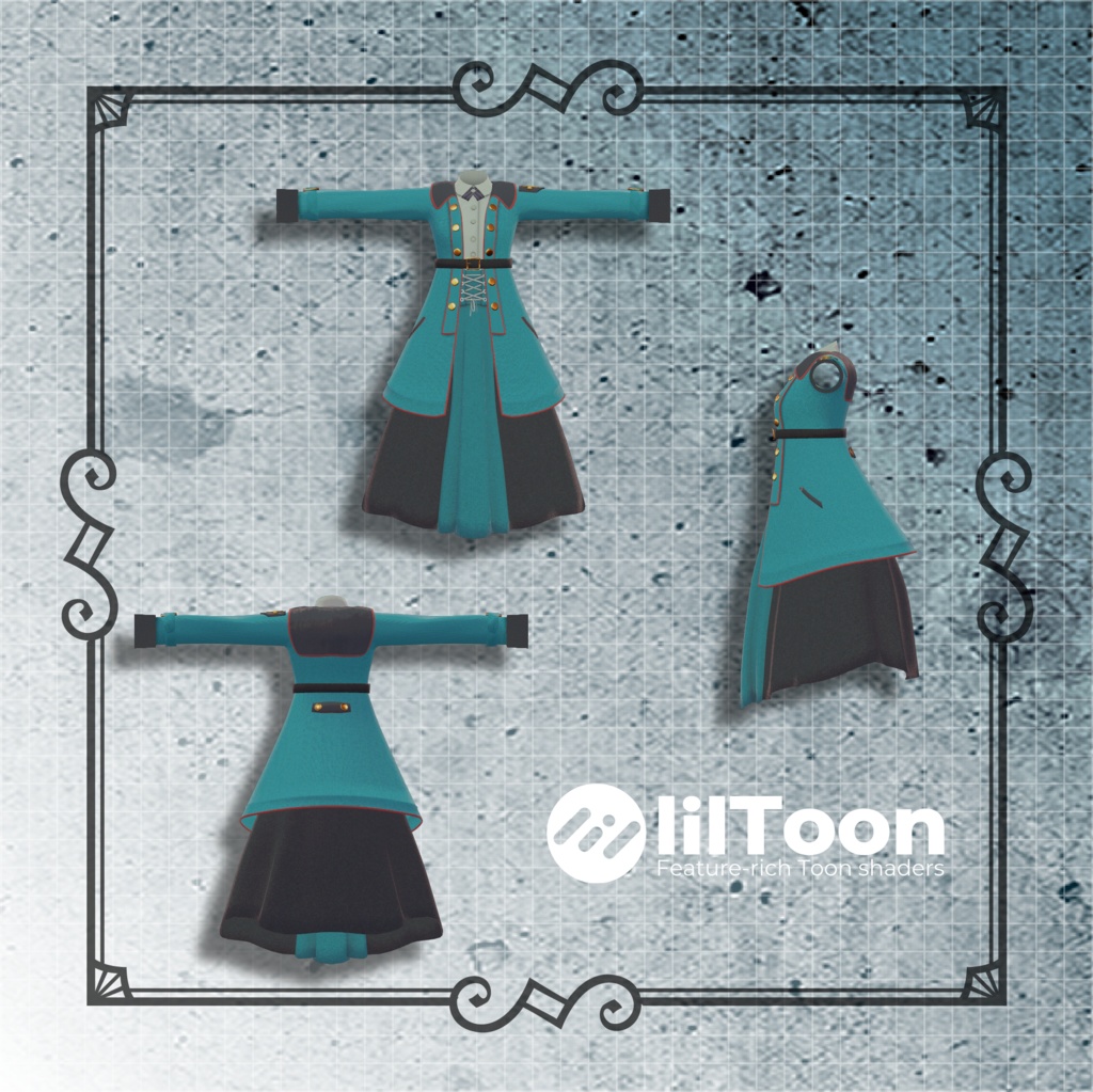 【森羅対応】Backward guardian【VRChat向け衣装】