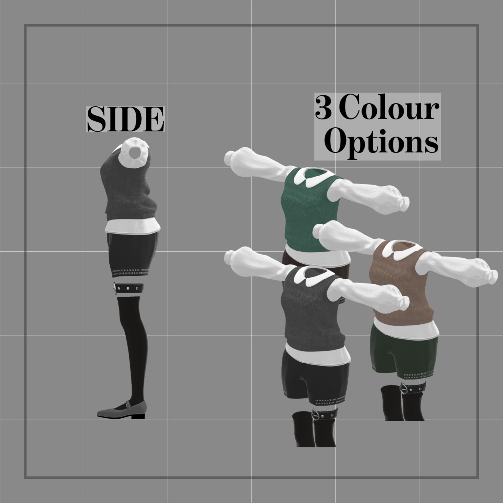 【森羅・マヌカ対応】Refined Casual【VRChat用セット衣装】