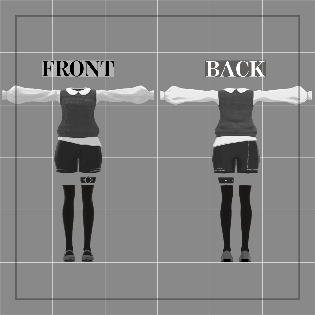 【森羅・マヌカ対応】Refined Casual【VRChat用セット衣装】