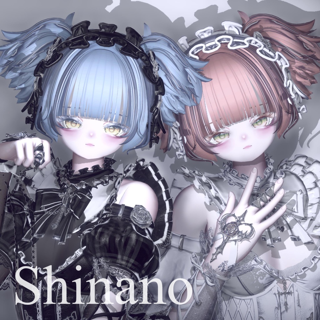 ♥ぼさぼさツインテール/Messy twintail hair【9アバター対応】♡