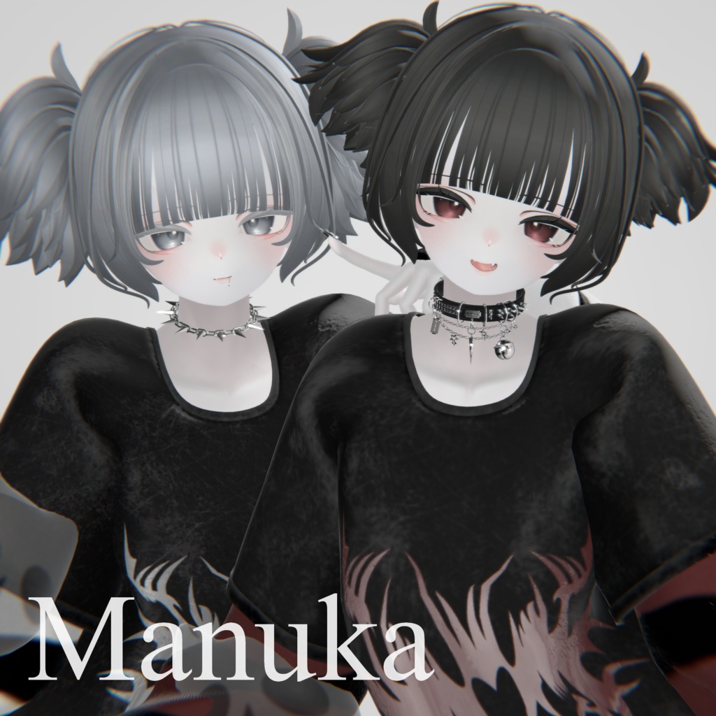 ♥ぼさぼさツインテール/Messy twintail hair【9アバター対応】♡