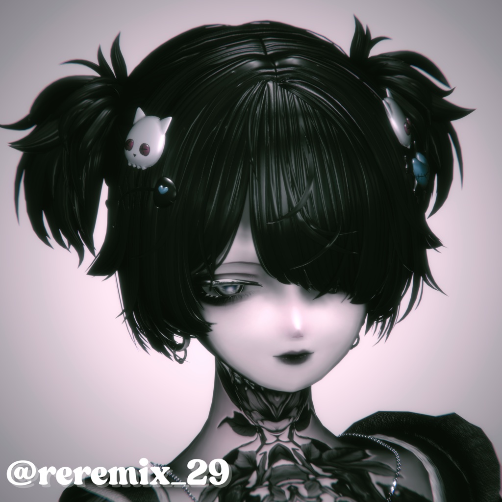 ♥ぼさぼさハーフツイン♥【10アバター対応】