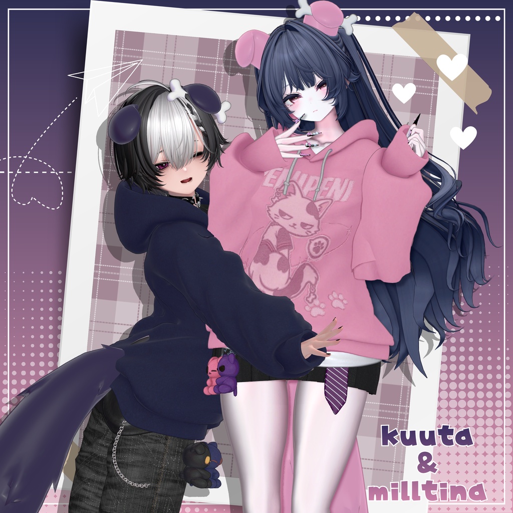 ✨SALE✨♡わんにゃんぱーかー♡【22アバター対応】