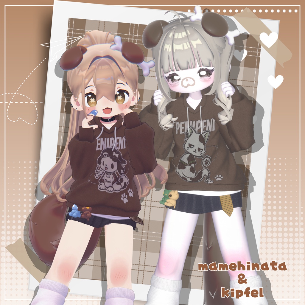 ✨SALE✨♡わんにゃんぱーかー♡【22アバター対応】