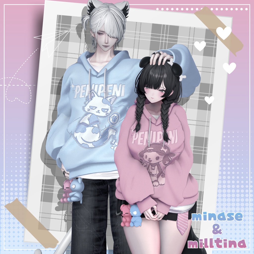✨SALE✨♡わんにゃんぱーかー♡【22アバター対応】