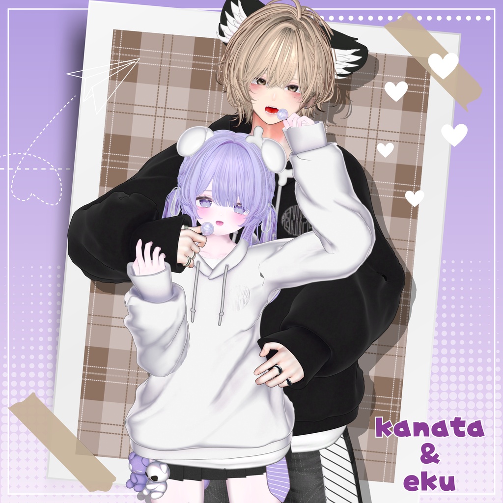 ✨SALE✨♡わんにゃんぱーかー♡【22アバター対応】