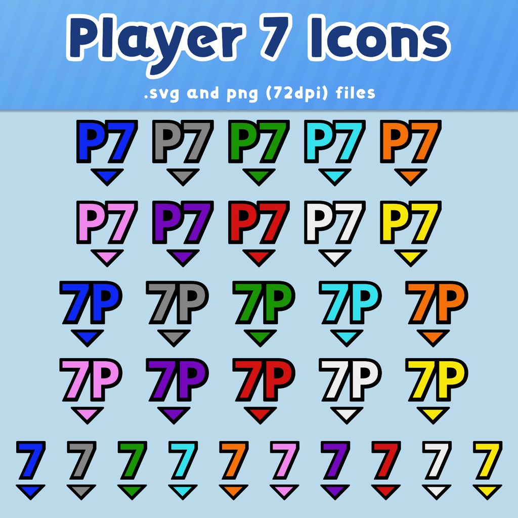 【無料・VTS素材】プレーヤーマーカーVTuber素材(コラボ配信用)