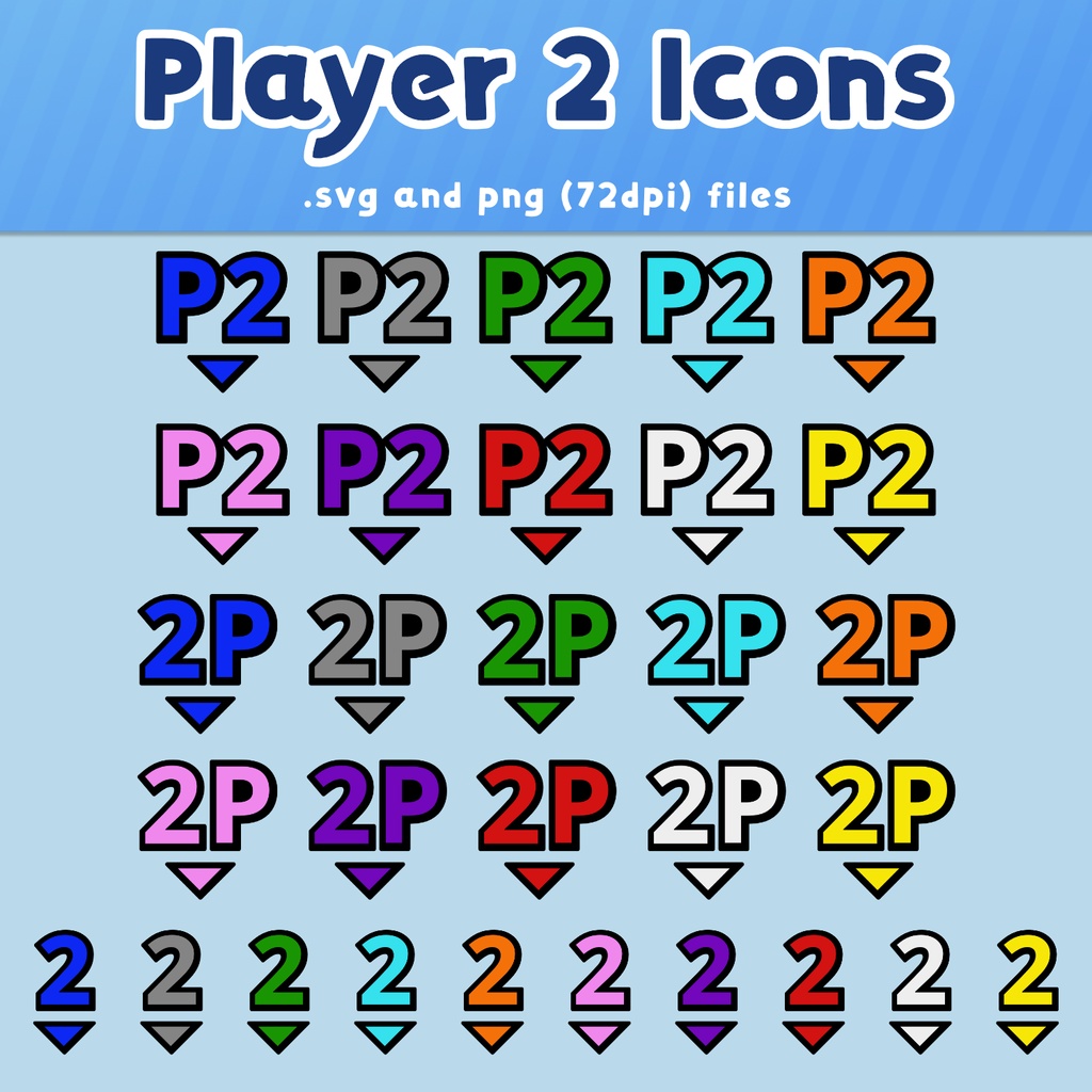 【無料・VTS素材】プレーヤーマーカーVTuber素材(コラボ配信用)