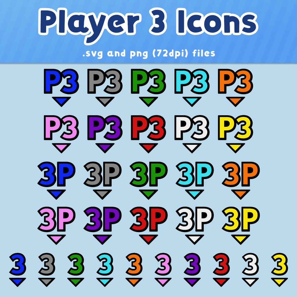 【無料・VTS素材】プレーヤーマーカーVTuber素材(コラボ配信用)