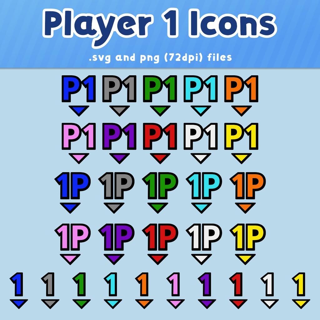 【無料・VTS素材】プレーヤーマーカーVTuber素材(コラボ配信用)