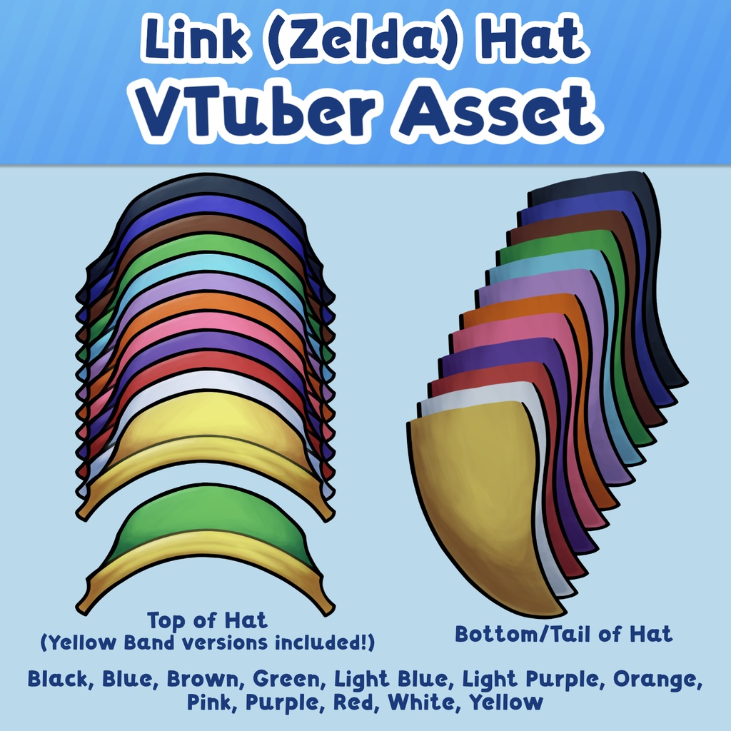 【無料・VTS素材】リンクの帽子 (ゼルダの伝説) VTuber素材【PNGアイテム】