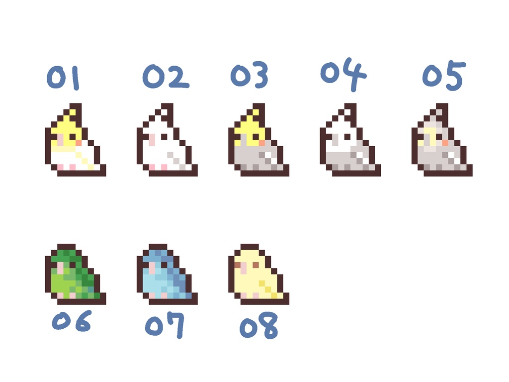 【受注生産】ドット絵アクキー(オカメ・サザナミ)