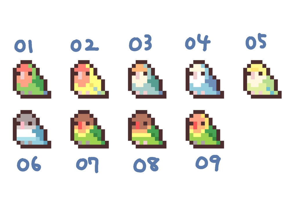 【受注生産】ドット絵アクキー(コザクラ・ボタン)