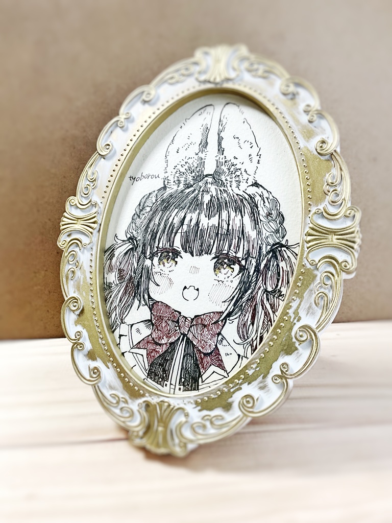 【額付き】イラスト原画 ニイナちゃん