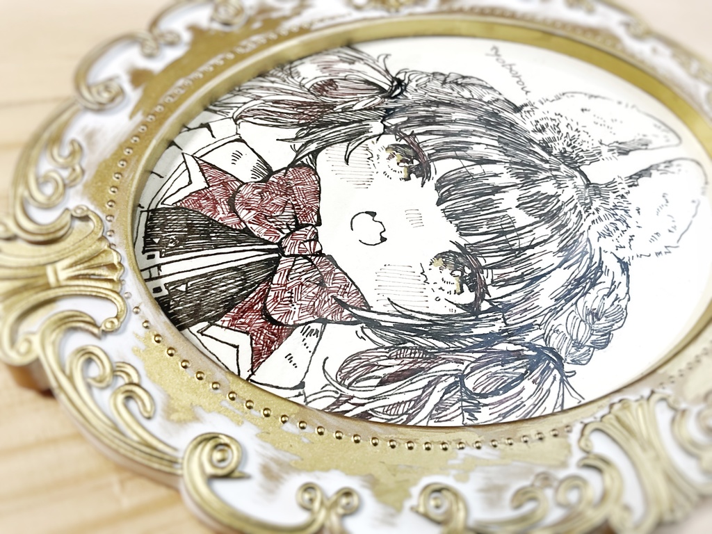 【額付き】イラスト原画 ニイナちゃん