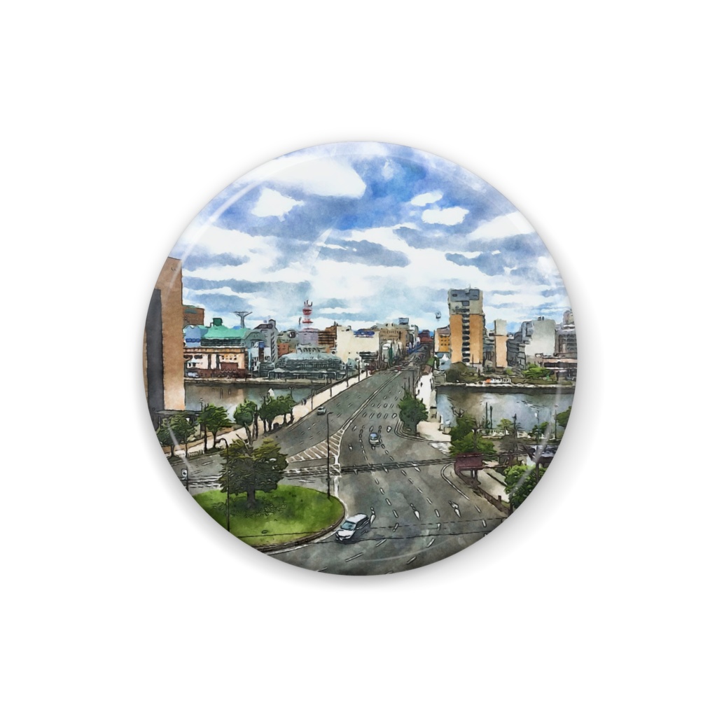 北海道大好き缶バッジ!in釧路幣舞橋!