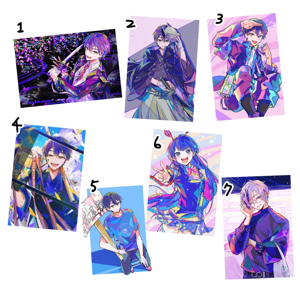 【非公式】ポストカード7種