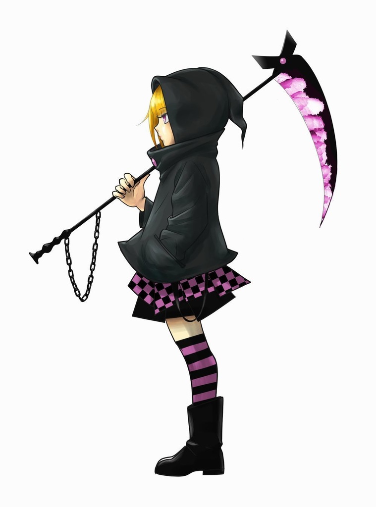 【ゲーム・TRPGなど】鎌少女立ち絵