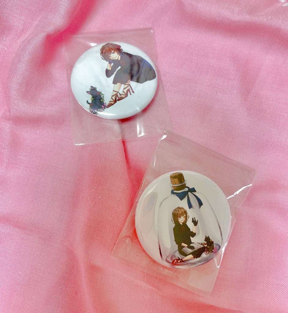 A.ミラー&缶バッジ 2個セット