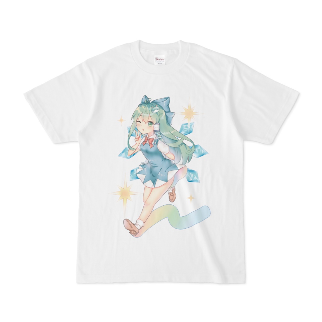 東風谷早苗Tシャツ(チルノコス)