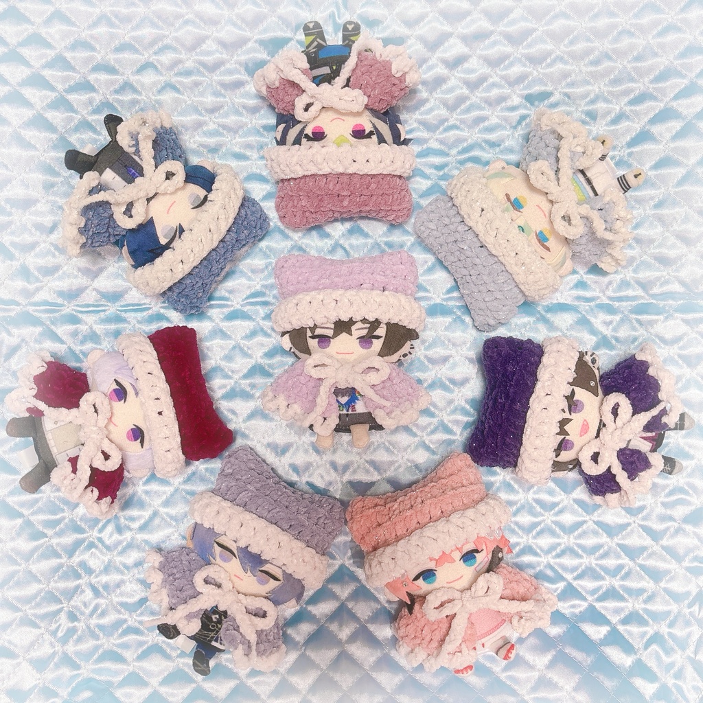 ぬい服 猫耳ニット帽&ケープセット
