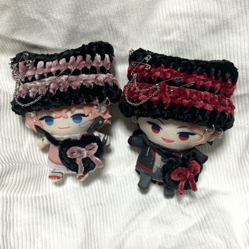 猫耳ニット帽＆ハートポシェット