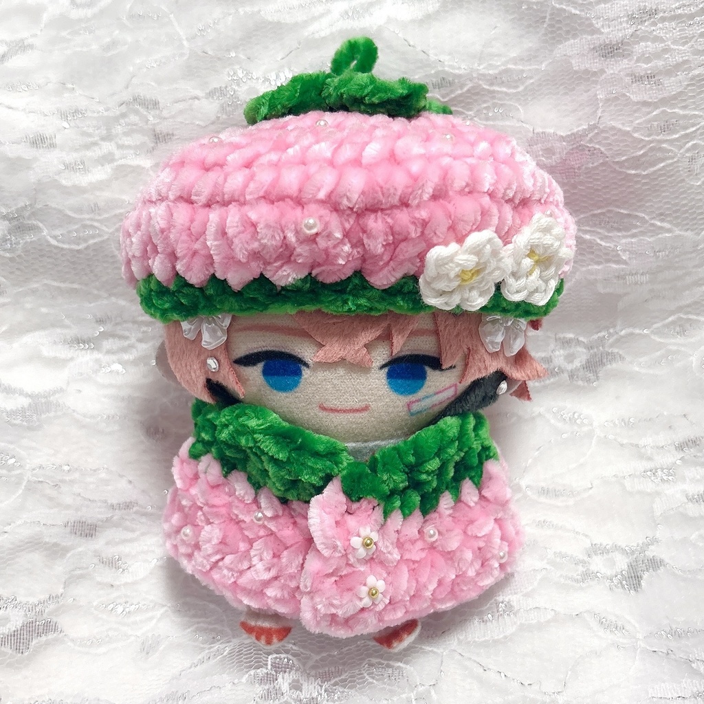 いちごのベレー帽&ケープ