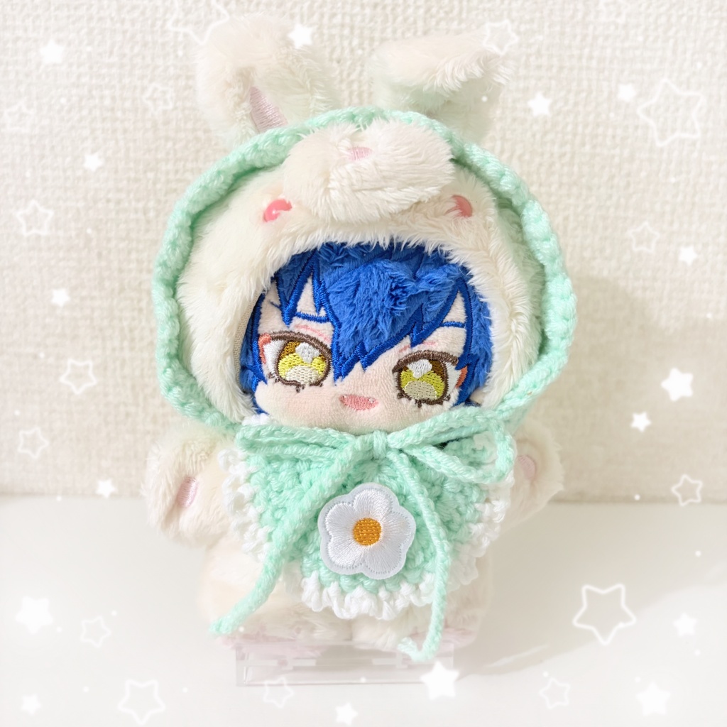おはなスタイ＆ボンネットSET - mint color -