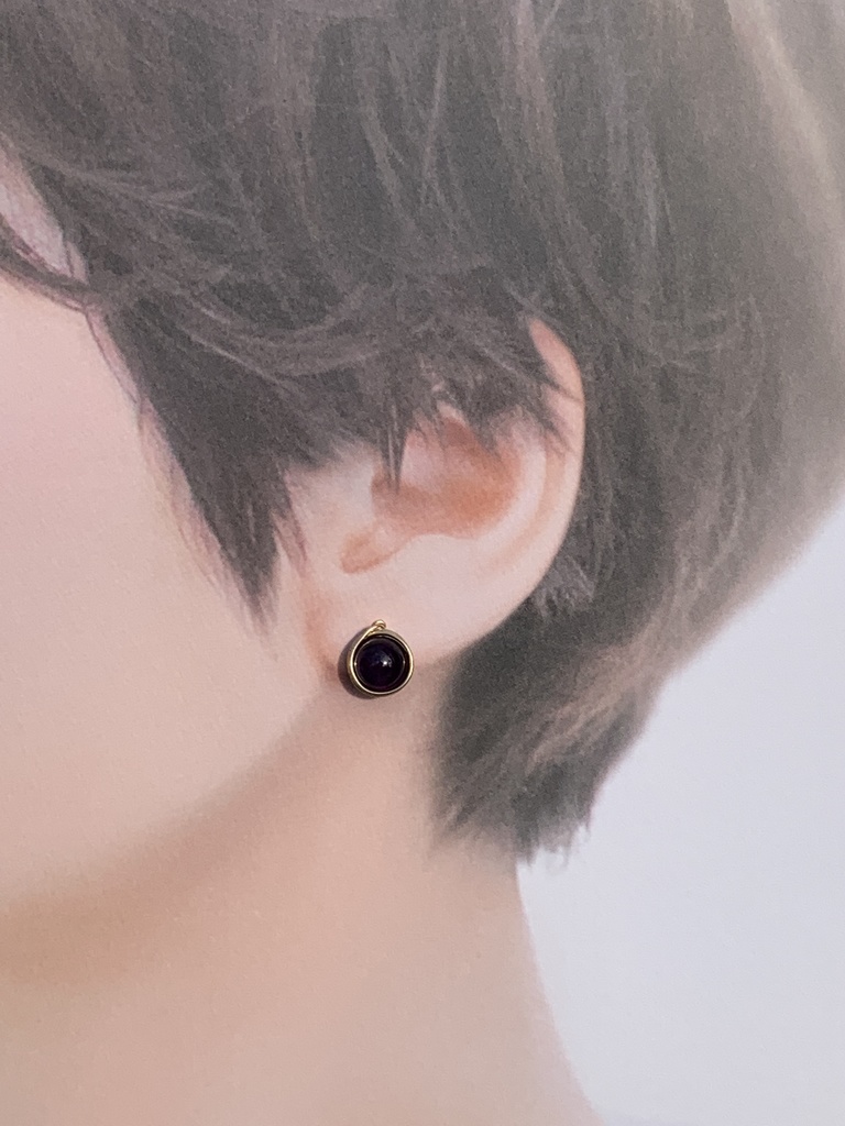 アメジストのピアス