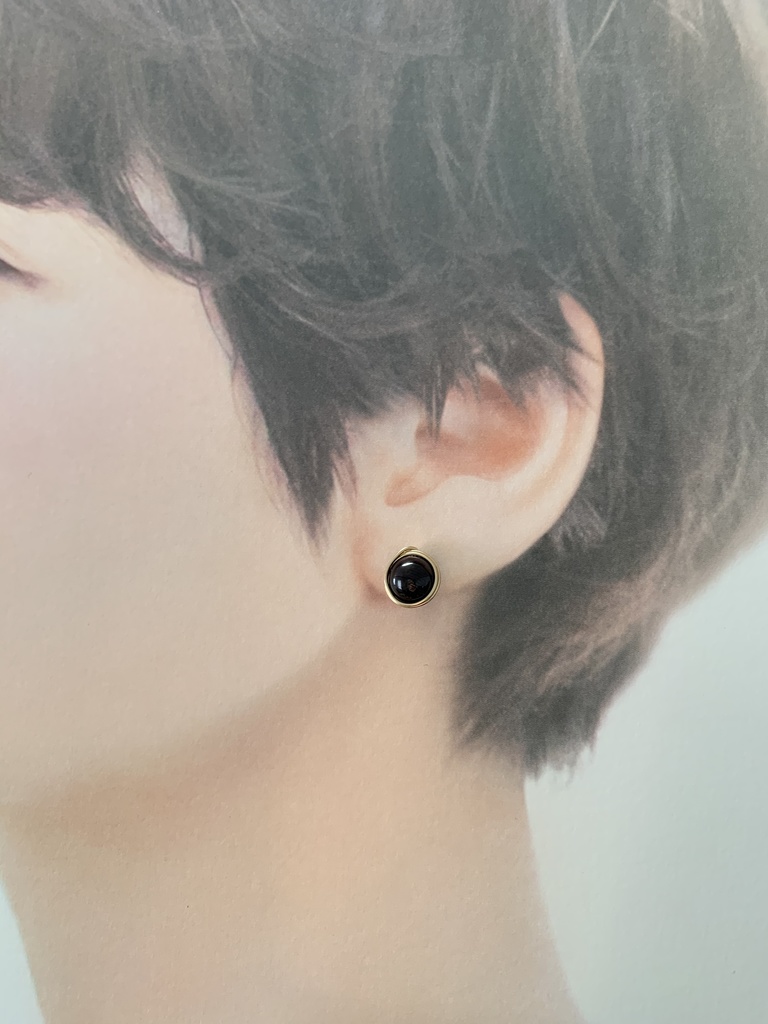 ガーネットのピアス
