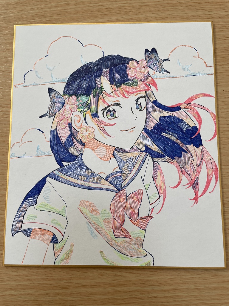 オリジナル色紙