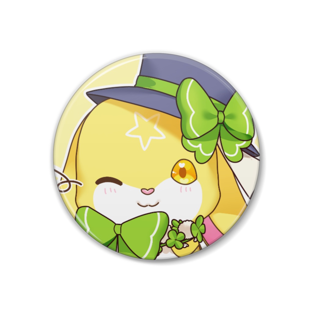 マスコット缶バッジ-四葉らき