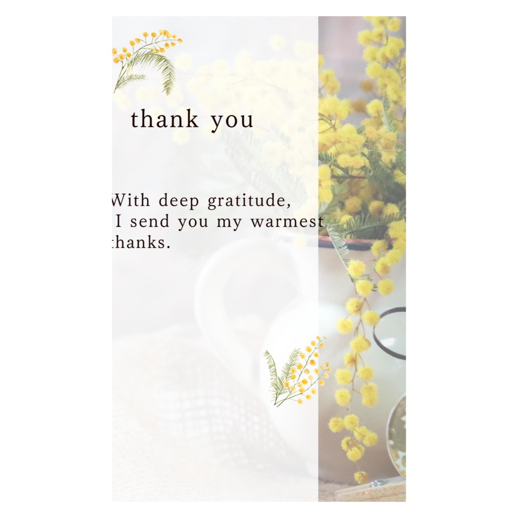 thank you card
