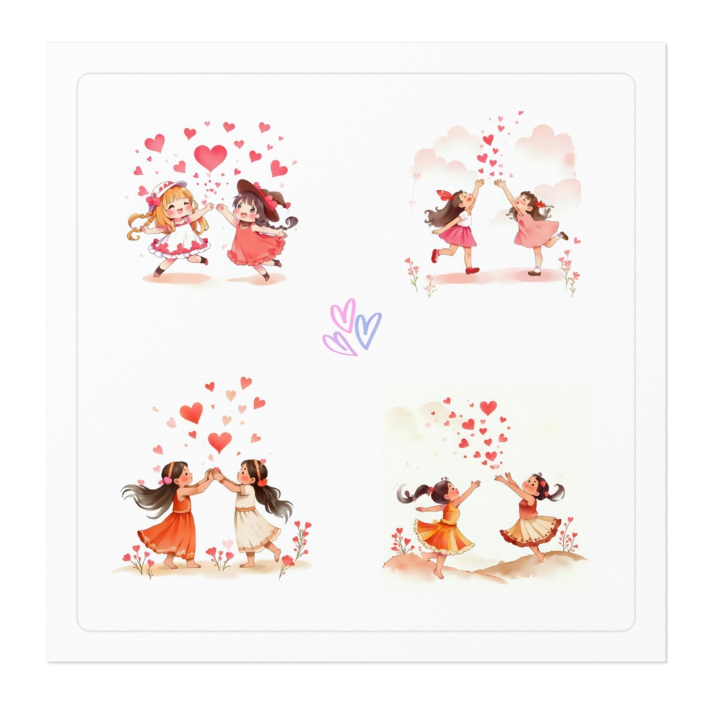 ステッカー・ハート