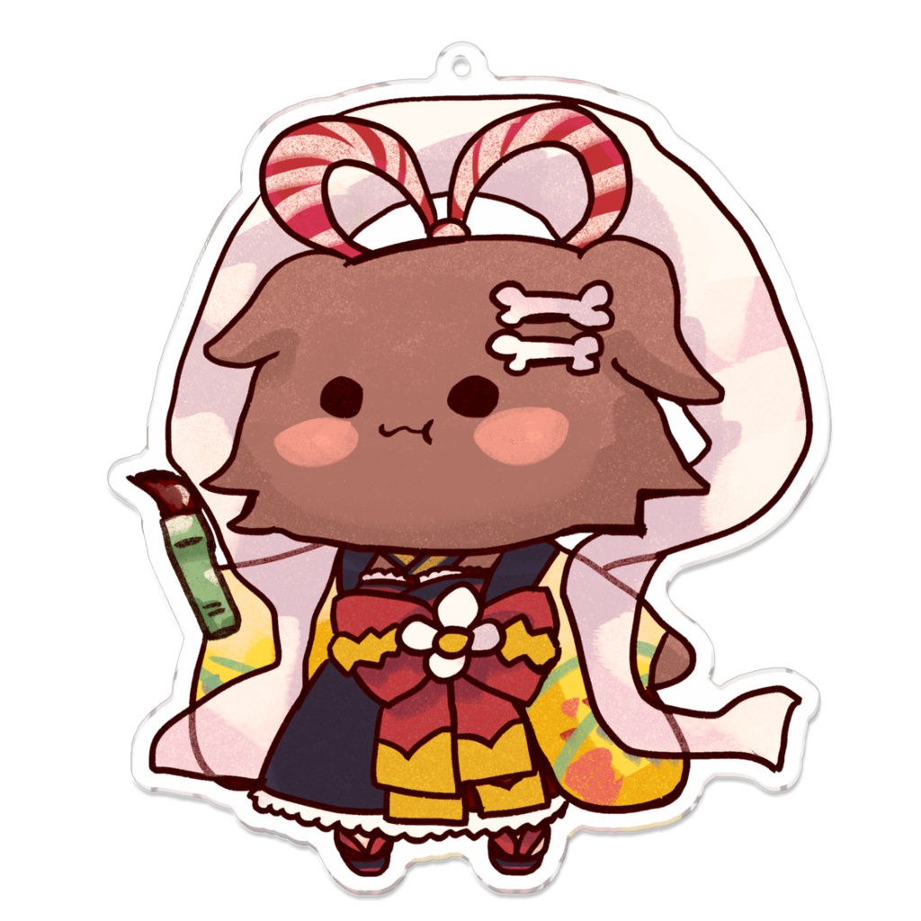 【非公式】毛玉あまにょ様アクリルキーホルダー【戌神ころね】