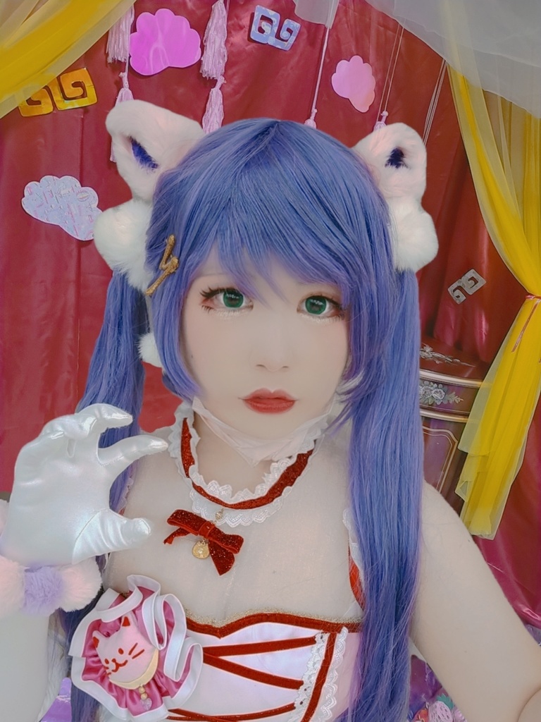 【宅コス応援】合成用スタジオ自撮り背景✻ゆめかわスタジオもきゅの部屋❉