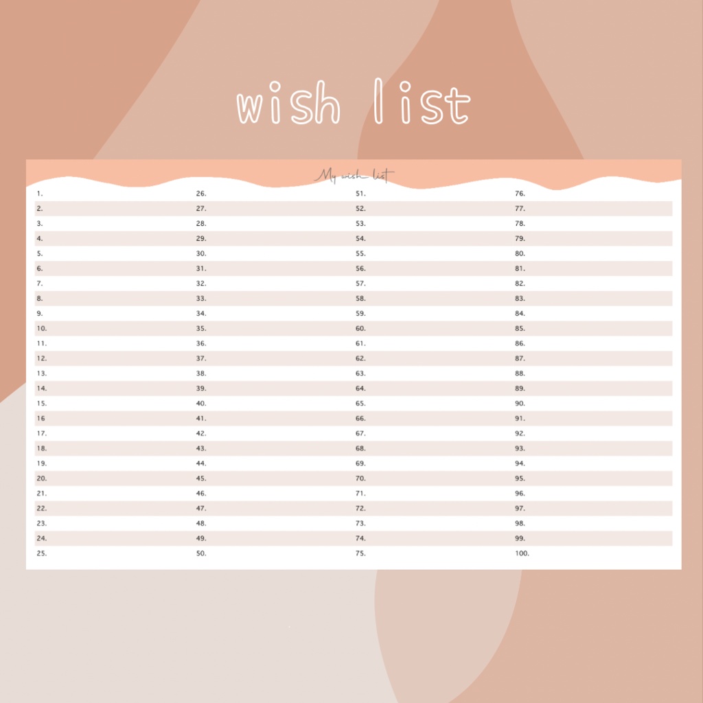 wishlist