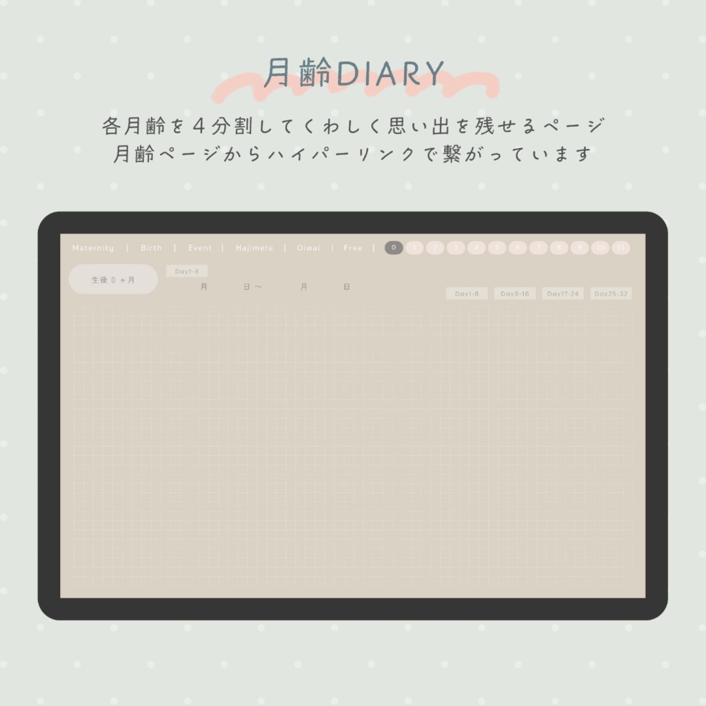 【デジタル育児ログ】My baby DIARY