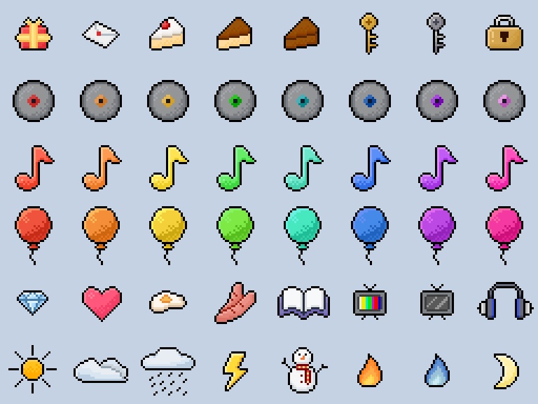 【フリー素材】アイコンセット